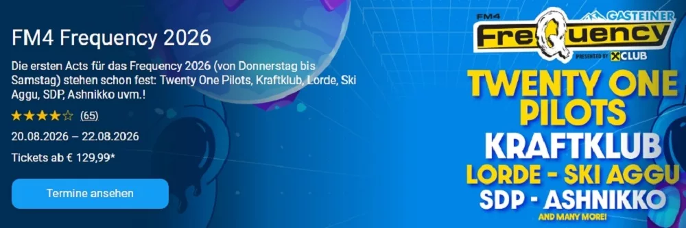 FM4 Frequency Festival 2026 Ticket