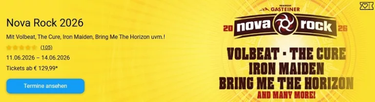 Nova Rock 2026 Tickets