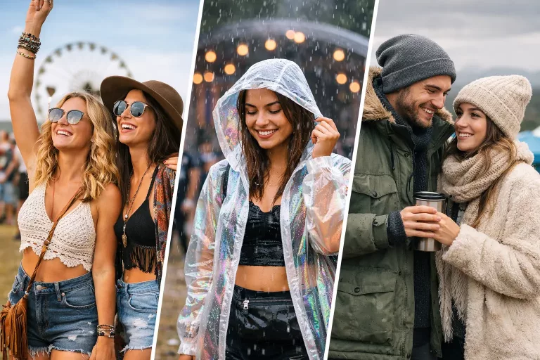 Festival Outfits und Tipps für jedes Wetter