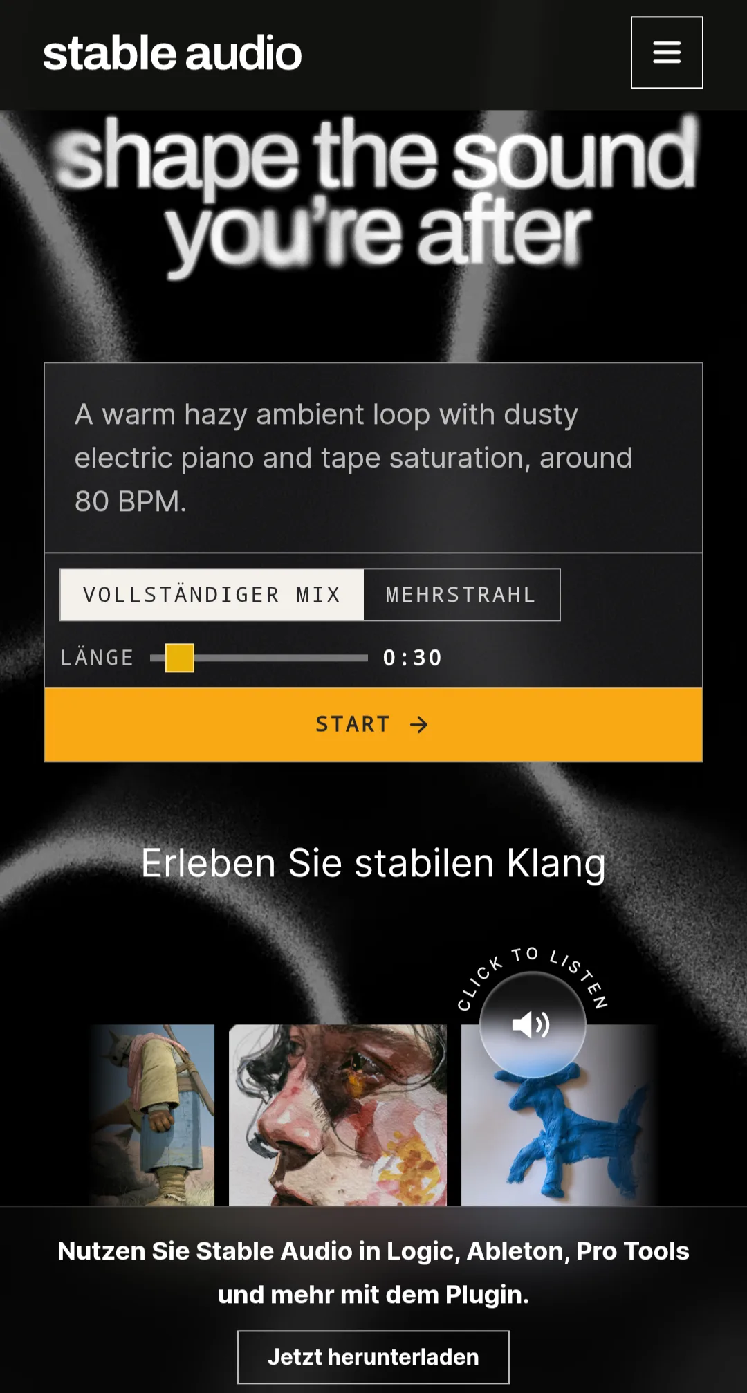 Stable Audio KI Musikproduktion
