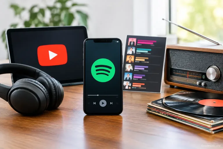 Vergleich Spotify, YouTube, Charts, Radio: Wo ist mehr drin?