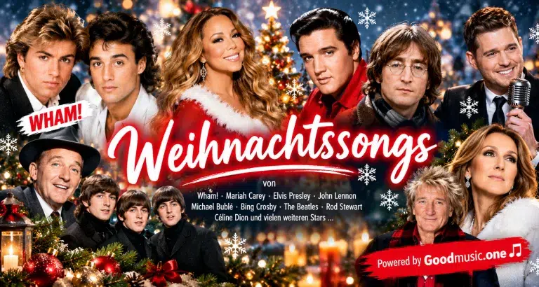 Weihnachtssongs mit Musikstars